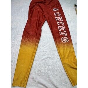 Kansas City Chiefs Static Fade Leggings-Size XXL NFL‎ Team Apparel Zubaz Bright